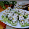 Celery with Apricot Blue Cheese Spread