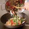 Shrimp and Pluot Stir-Fry