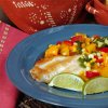 Cumin Dusted Red Snapper with California Cling Peach Salsa